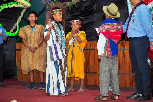 El pequeño Renson Yen Miguel Mariños fue elegido por sus compañeros presidente del Parlamento Tinkuy 2019.