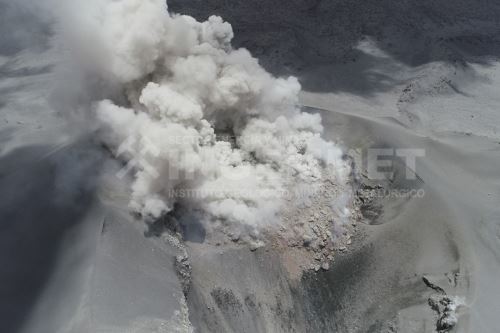 Según últimas estimaciones, el domo de lava del Sabancaya posee aproximadamente 4.6 millones metros cúbicos.