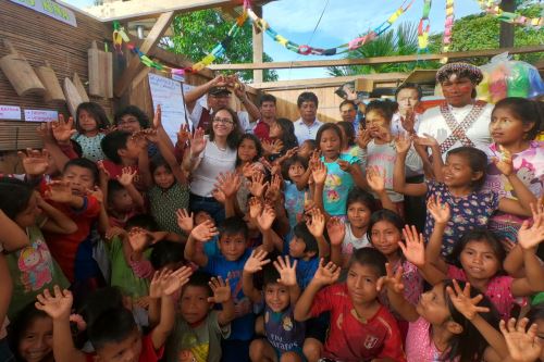Los niños y adolescentes de las 20 comunidades awajún del distrito de Imaza, región Amazonas, accederán a espacios públicos seguros.