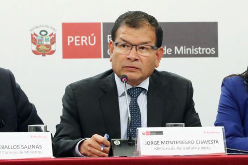 Ministro de Agricultura y Riego, Jorge Montenegro