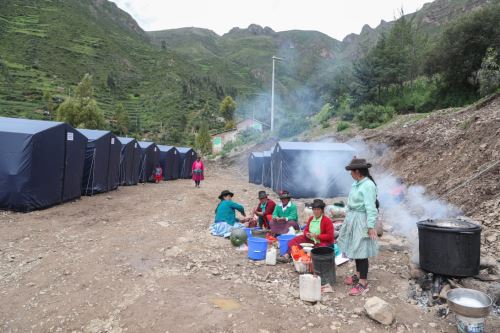 El Indeci garantizará el abastecimiento de alimentos, vestimenta y abrigo a los damnificados del centro poblado de Cocas (Ayacucho) mientras dure la emergencia.