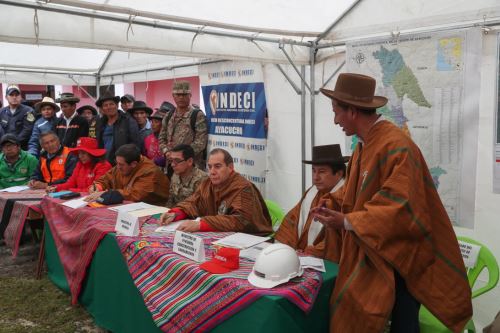 El Indeci garantizará el abastecimiento de alimentos, vestimenta y abrigo a los damnificados del centro poblado de Cocas (Ayacucho) mientras dure la emergencia.