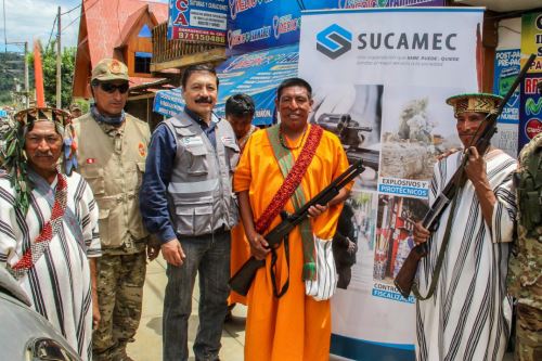 Por primera vez, la Sucamec efectuó una campaña para el registro y control de las armas que utilizan los comités de autodefensa del Vraem.