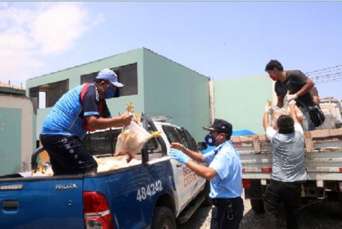 Coronavirus: entregan pollos a 3,800 familias de la provincia de Trujillo |  Noticias | Agencia Peruana de Noticias Andina