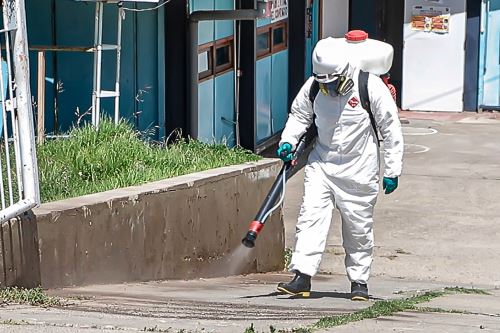 El Gobierno Regional de Áncash ha desinfectado más de 27,000 metros cuadrados.