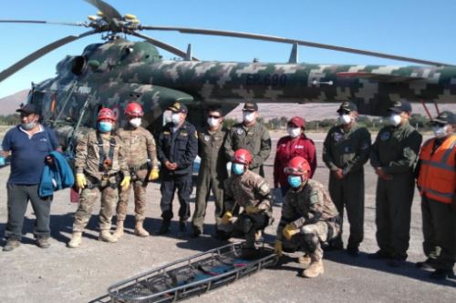 Miembros de la Tercera Brigada Blindada y efectivos de la Policía Nacional participaron en las labores de búsqueda y rescate de ciudadano.