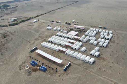 En las instalaciones del Proyecto Especial Parque Ecológico Nacional Antonio Raimondi, ubicado en Ancón, se han acondicionado 80 carpas.