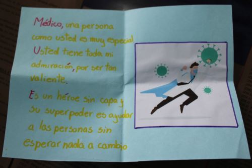 Las cartas fueron dejadas hace días en la caseta de vigilancia del Hospital La Caleta de Chimbote.