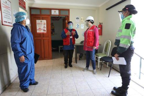 La ministra de la Mujer y Poblaciones Vulnerables, Rosario Sasieta, visitó el CEM de la comisaría Gregorio Albarracín, en la región Tacna.