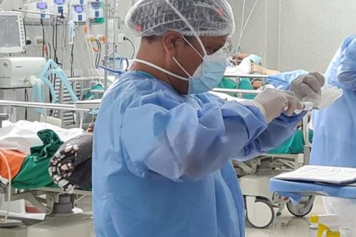 En las últimas dos semanas, la cifra de pacientes internados por covid-19 en el Hospital III Chimbote.