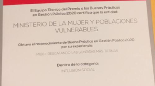 MIMP protege a personas adultas mayores durante estado de emergencia -  Noticias - Ministerio de la Mujer y Poblaciones Vulnerables - Plataforma  del Estado Peruano