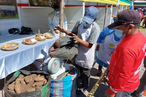 En el mercado de productores de Ayacucho se vendieron 42 toneladas de alimentos.