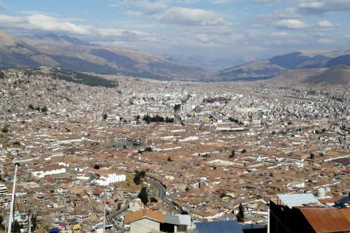 Vista panorámica de la ciudad del Cusco.