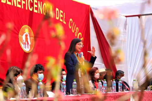 Alcaldesa encargada del Cusco, Romi Infantas.