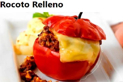 Rocoto relleno con pastel de papa tradicional arequipeño. – Foto