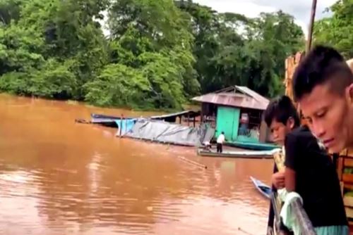 Pasco crecida de río Pichis pone en riesgo a pobladores del distrito