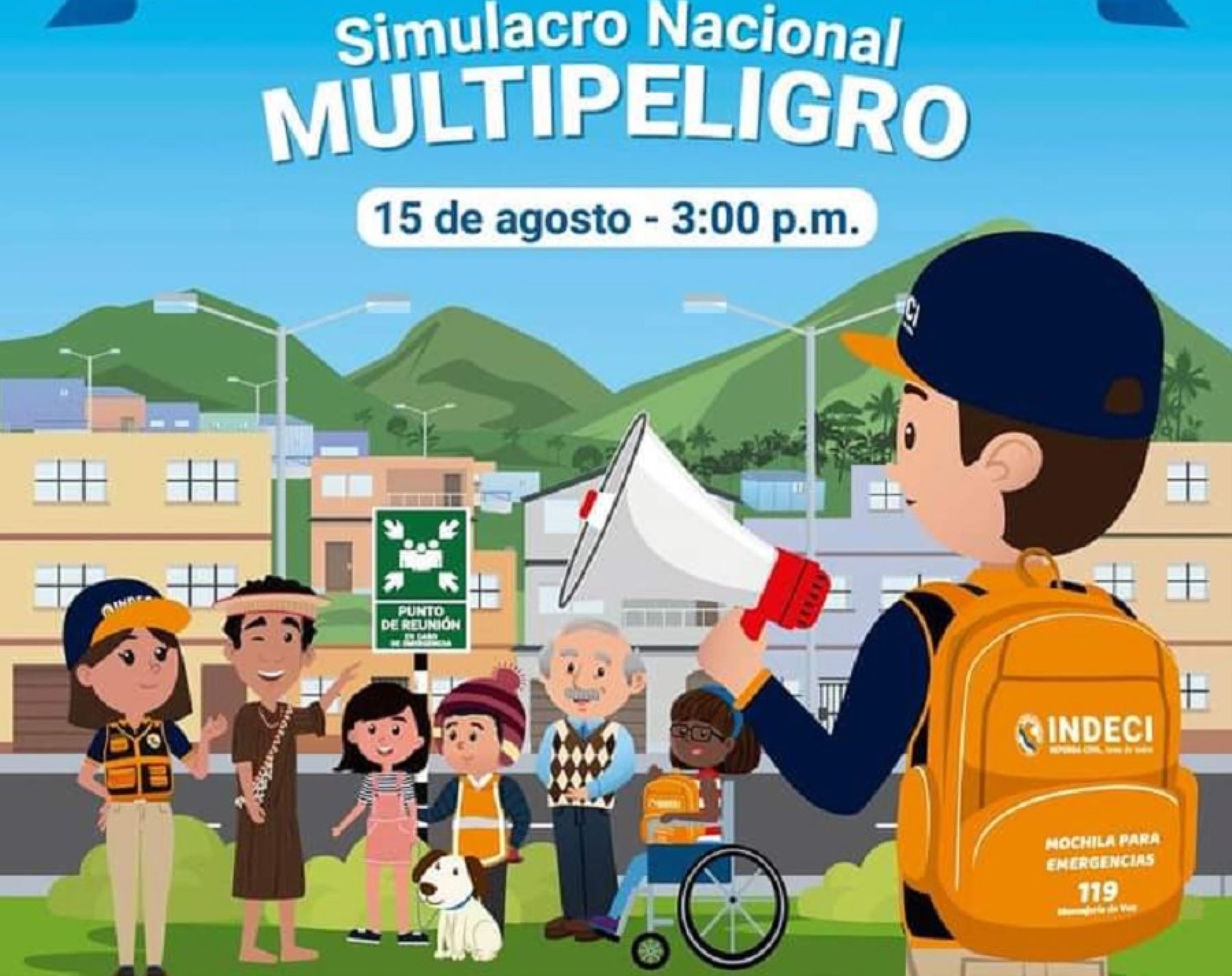 Hoy 15 De Agosto A Las 1500 Horas Se Realizará Simulacro Nacional Multipeligro Noticias 2489