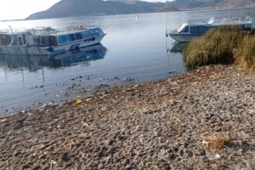 Puno: Continúa descenso del nivel del agua en el Lago Titicaca por déficit de lluvias | Noticias | Agencia Peruana de Noticias Andina