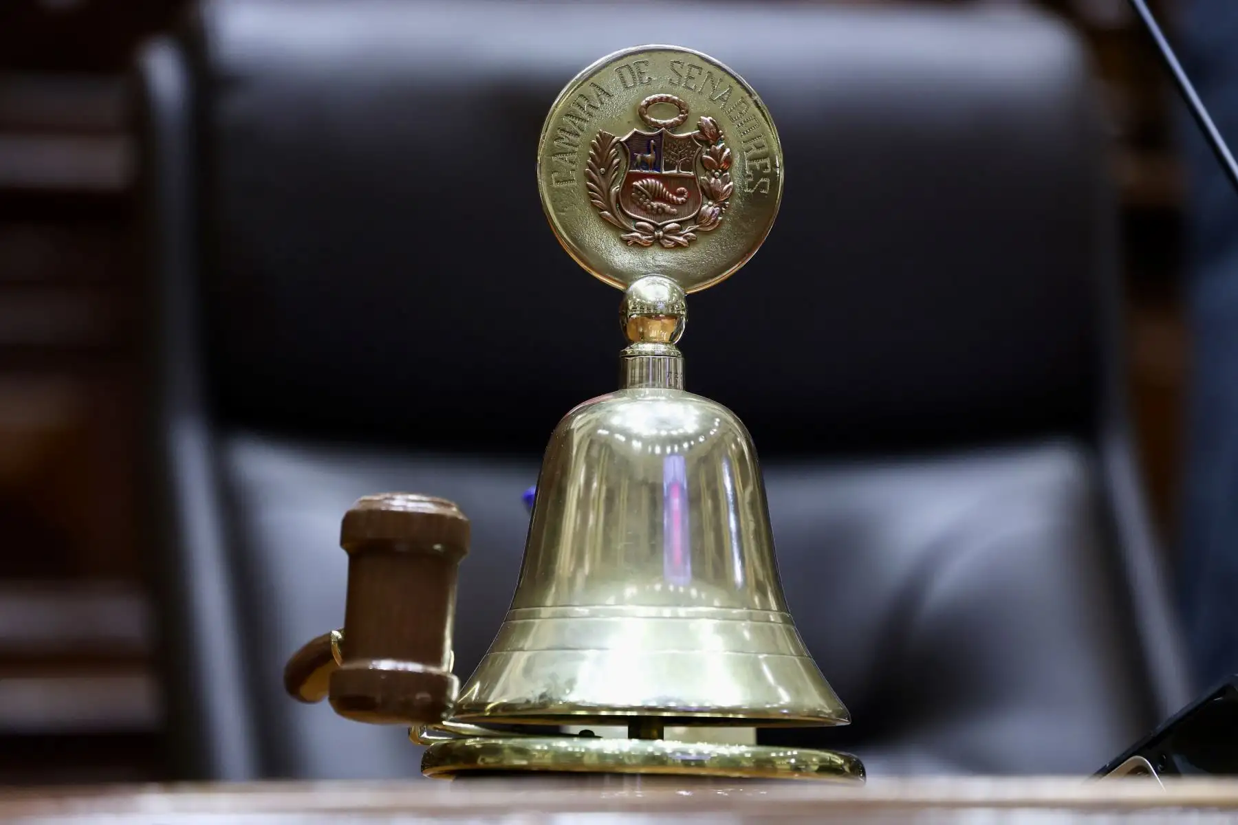 Foto: Campana del hemiciclo del Senado