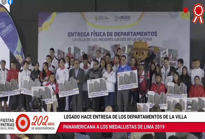 Medallistas de Lima 2019 reciben departamentos de la Villa Panamericana