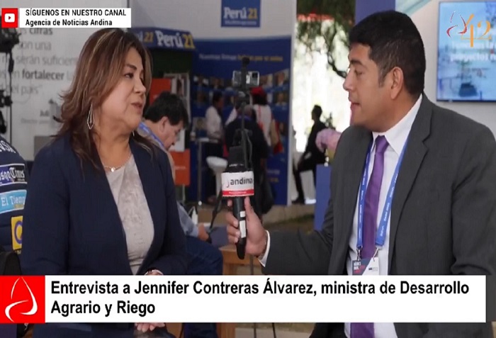 Entrevista a Jennifer Contreras Álvarez, ministra de Desarrollo Agrario y Riego