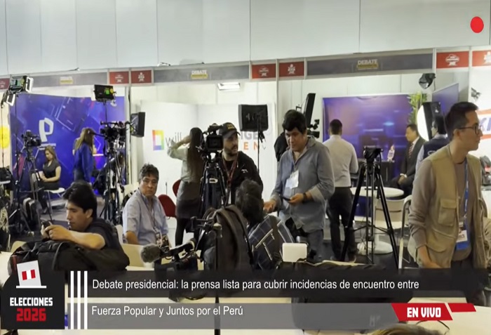 Debate presidencial: prensa lista para cubrir el encuentro entre Fuerza Popular y Juntos por el Perú