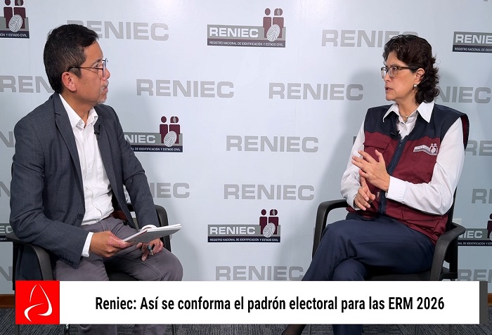 Reniec: Así se conforma el padrón electoral para las ERM 2026