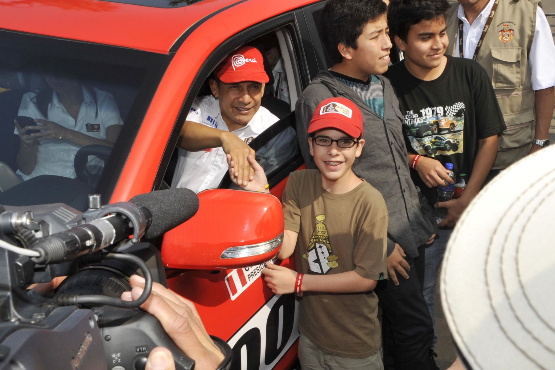 LIMA, DICIEMBRE 05. Presidente de la República Ollanta Humala, participó en la partida oficial del Rally Dakar edición 2013. Foto: ANDINA/Prensa Presidencia