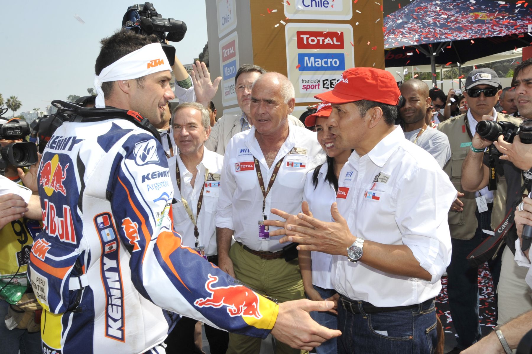 LIMA, DICIEMBRE 05. Presidente de la República Ollanta Humala, participó en la partida oficial del Rally Dakar edición 2013. Foto: ANDINA/Prensa Presidencia