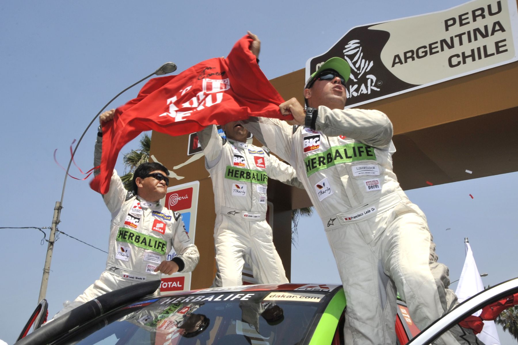 LIMA, DICIEMBRE 05. Presidente de la República Ollanta Humala, participó en la partida oficial del Rally Dakar edición 2013. Foto: ANDINA/Prensa Presidencia