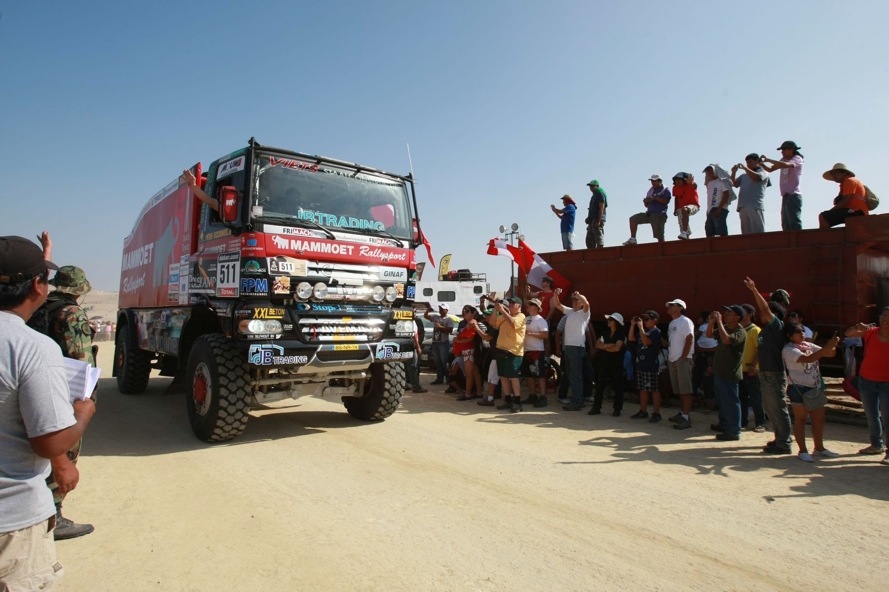 PISCO, PERÚ - ENERO 06. Rally Dakar segunda etapa en la ciudad de Pisco 2013.Foto: ANDINA/Jack Ramón