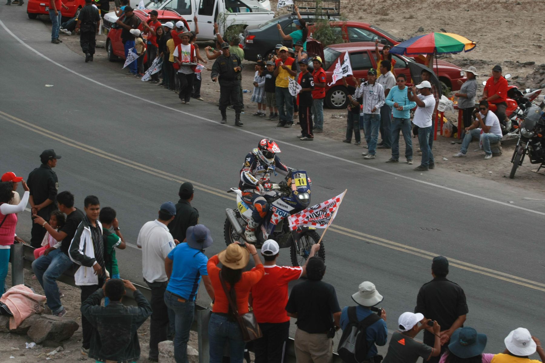 AREQUIPA, PERÚ - ENERO 08.Rally Dakar cuarta etapa en la ciudad de Arequipa  2013.Foto: ANDINA/Jack Ramón