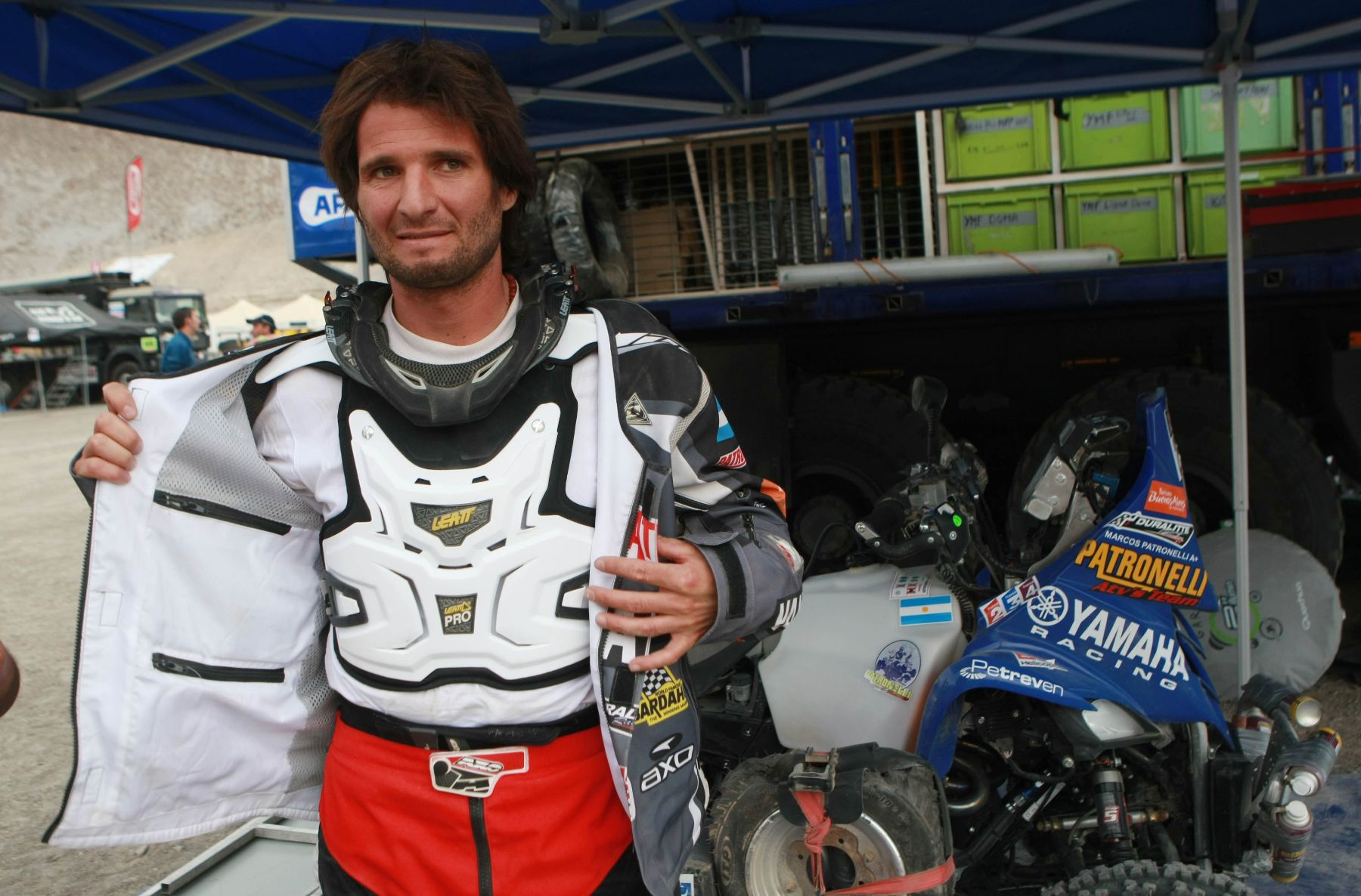 AREQUIPA, PERÚ - ENERO 09.Entrevista al argentino Marcos Patronelli sigue imbatible en el desierto a bordo de su cuatrimoto en el Rally Dakar.Foto: ANDINA/Jack Ramón