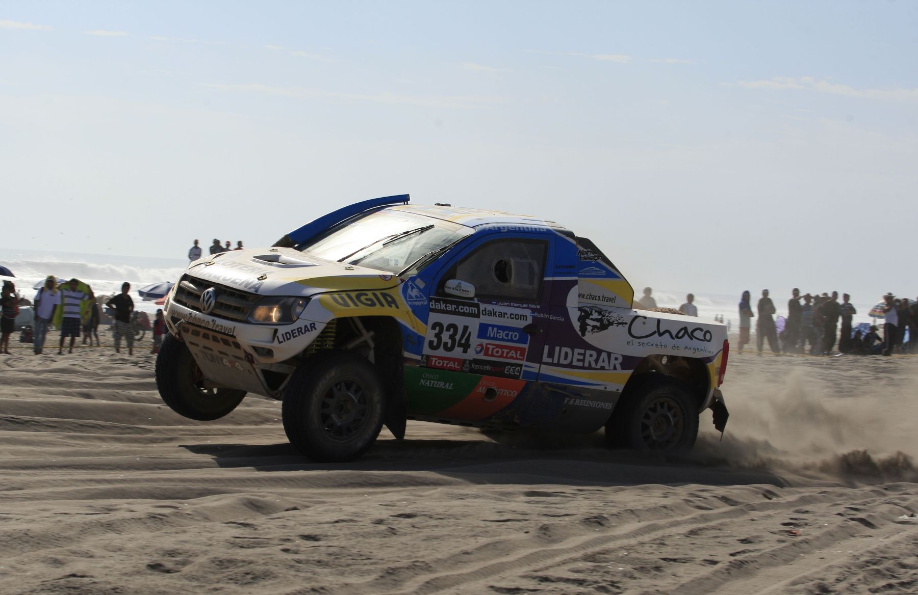 TACNA, PERÚ - ENERO 09. Rally Dakar Quinta etapa en la ciudad de Tacna 2013.Foto: ANDINA/Carlos Lezama