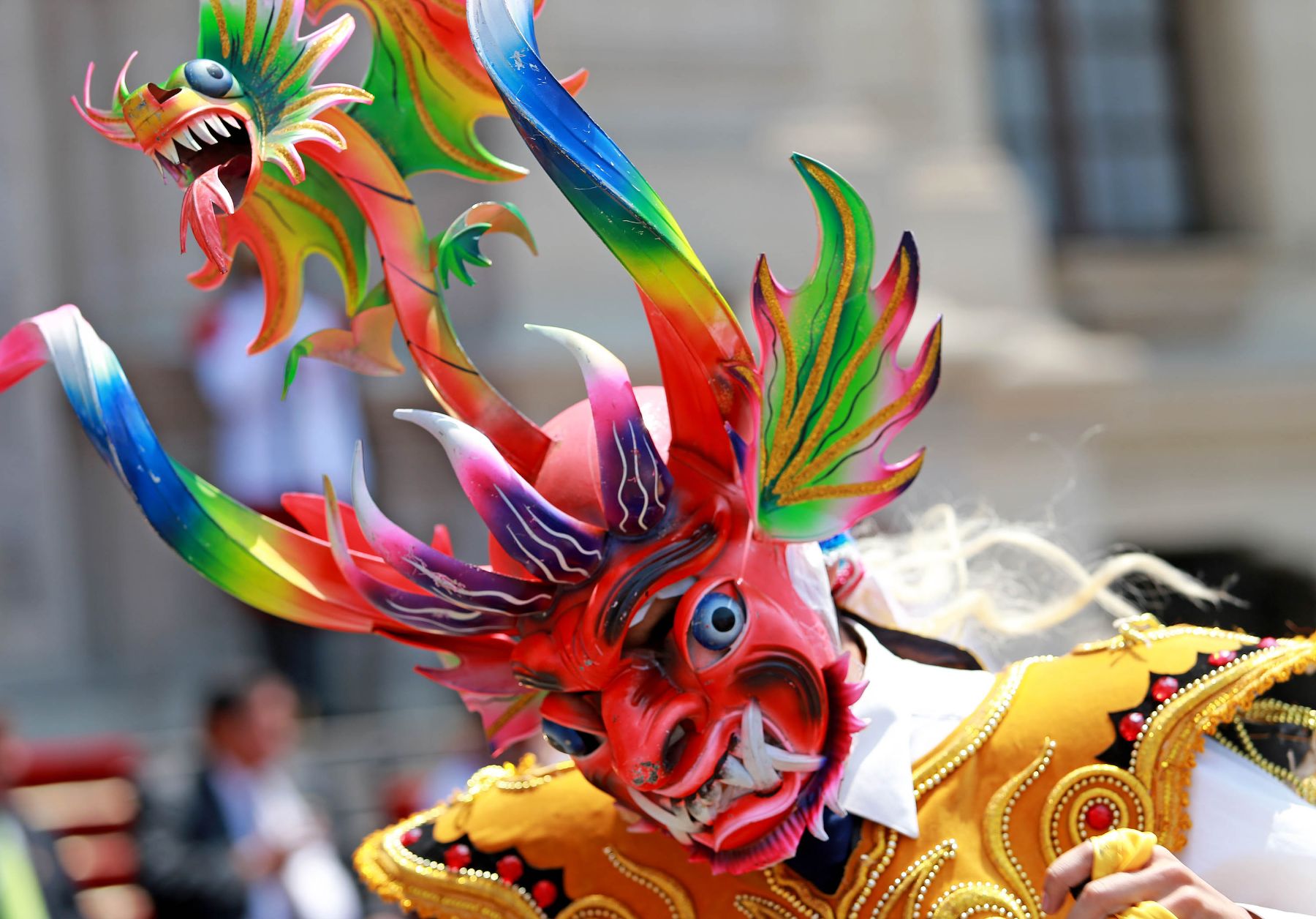 LIMA, PERÚ- ENERO 19. Carnaval Internacional de Tacna en el Patio de Honor de Palacio de Gobierno. Foto: ANDINA/Carlos Lezama.