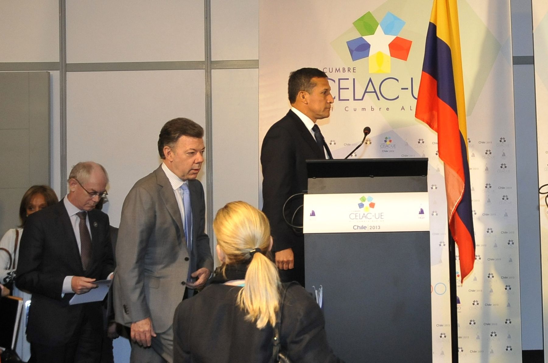 Presidente Ollanta Humala en la cumbre Celac-Unión Europea en Santiago de Chile. Foto: ANDINA/Prensa Presidencia