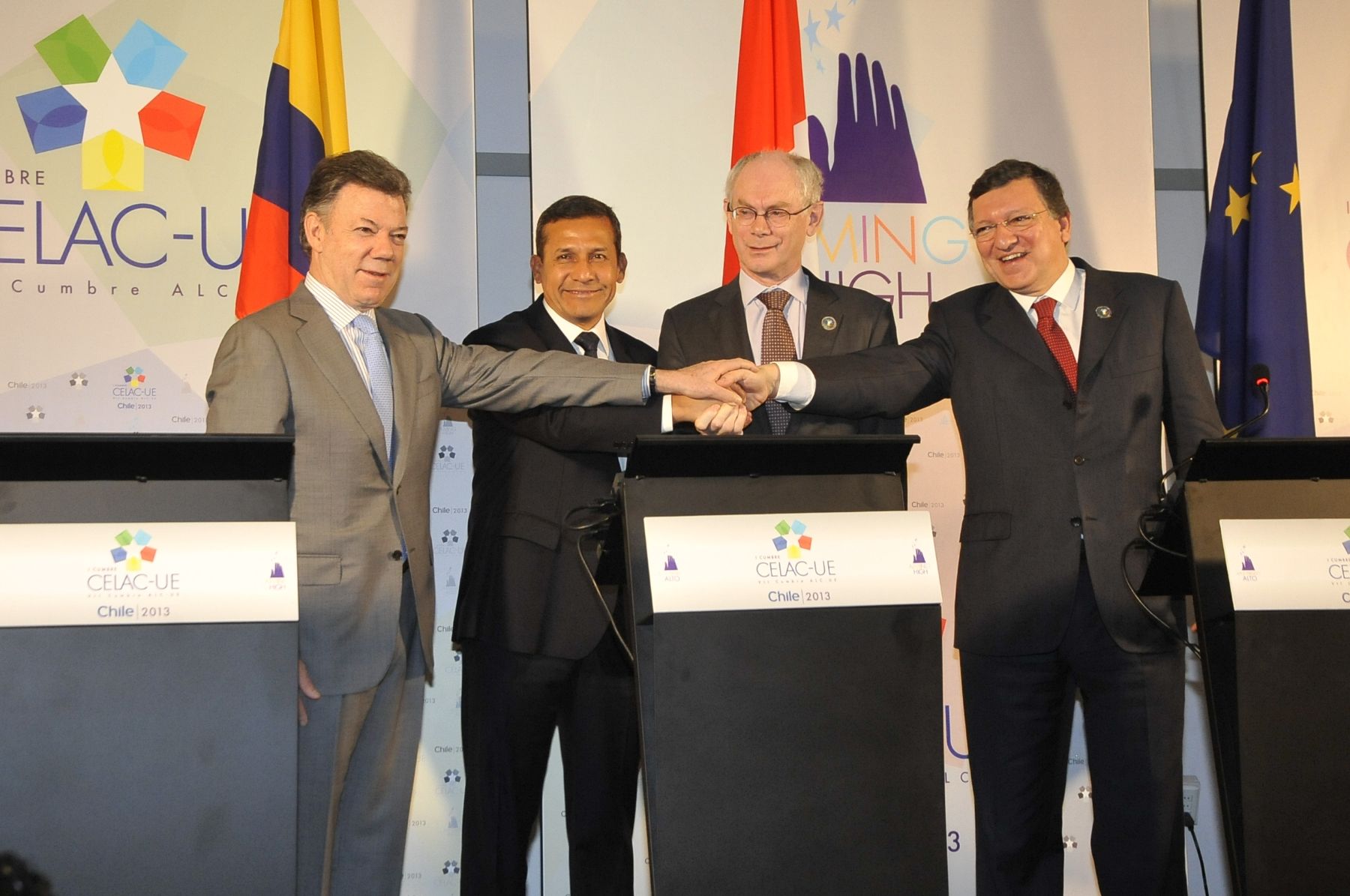 SANTIAGO, CHILE - ENERO 27. Presidente Ollanta Humala en la cumbre Celac-Unión Europea en Santiago de Chile. Foto: ANDINA/Prensa Presidencia