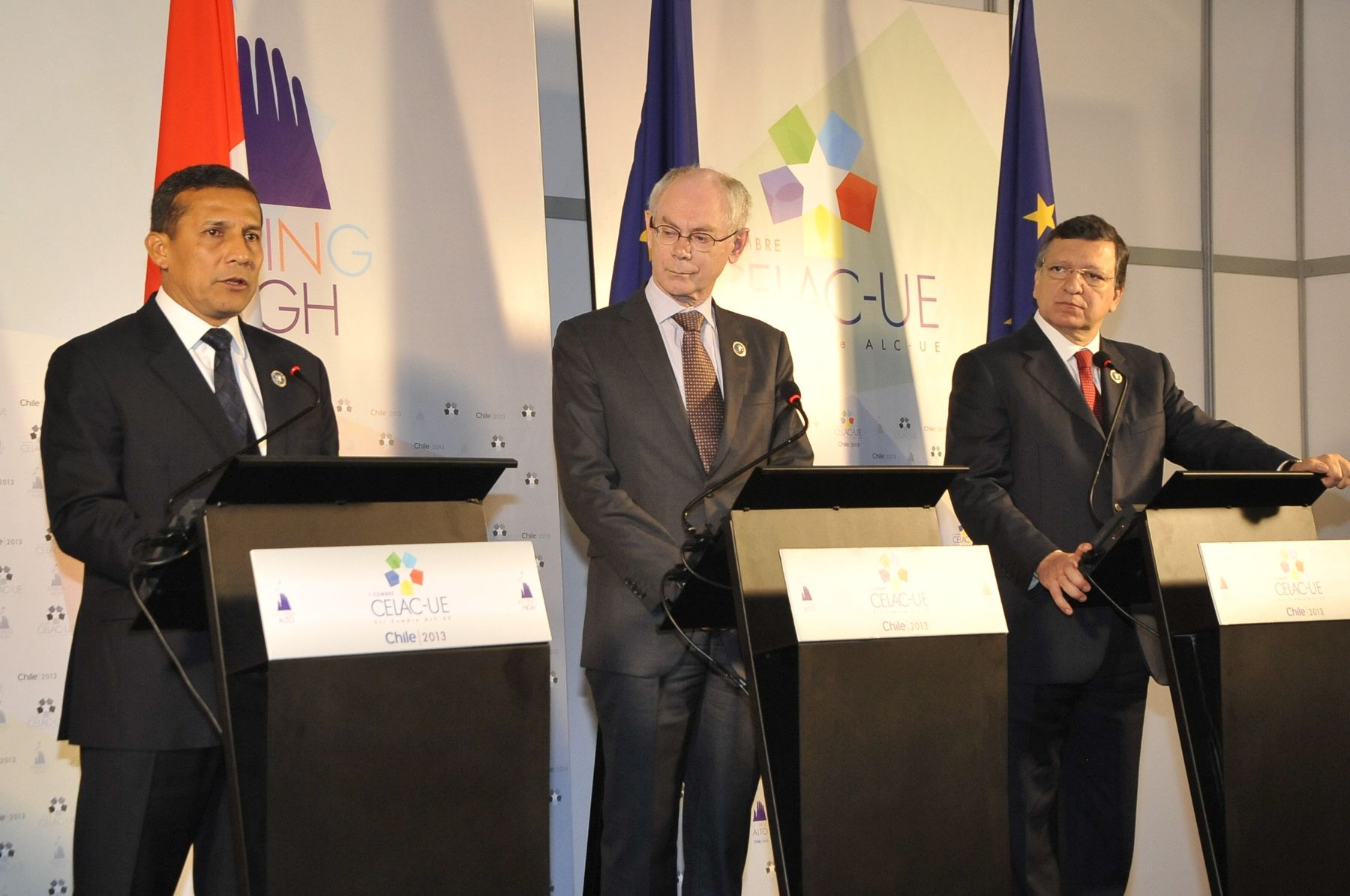 SANTIAGO, CHILE - ENERO 27. Presidente Ollanta Humala en la cumbre Celac-Unión Europea en Santiago de Chile. Foto: ANDINA/Prensa Presidencia