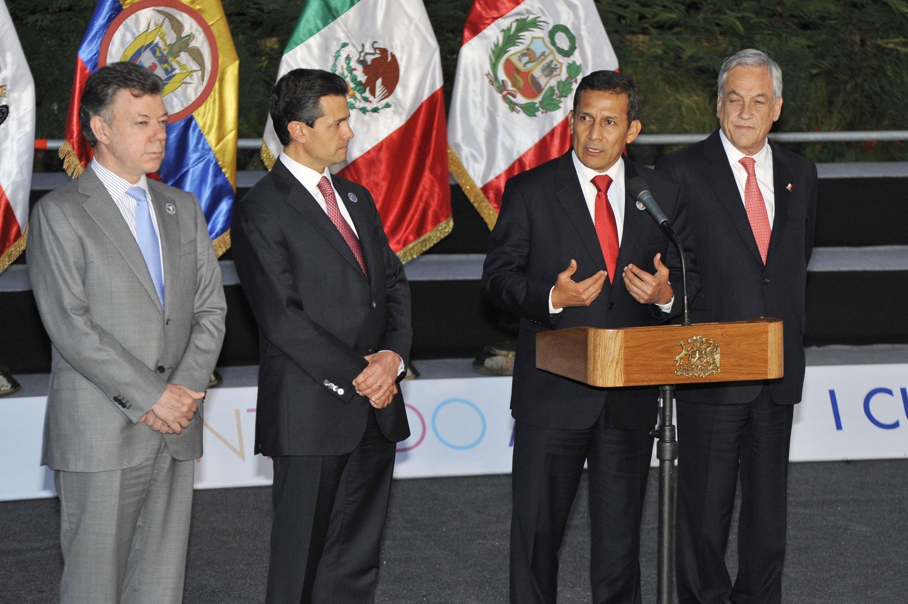 Jefe del Estado, Ollanta Humala, participó en reunión de la Alianza del Pacífico.
