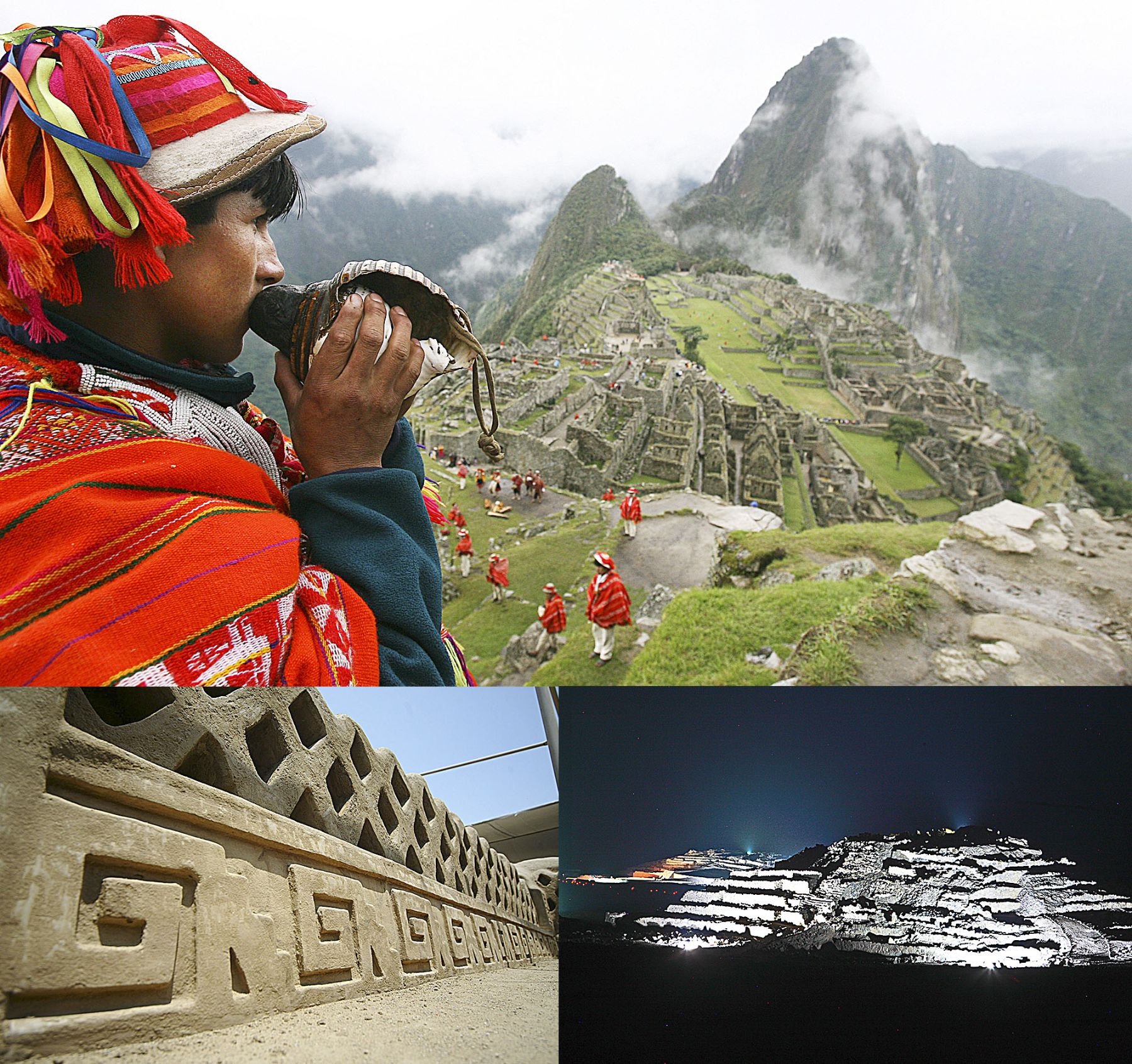 Machu Picchu, Chan Chan and Caral. Photo: ANDINA/archivo