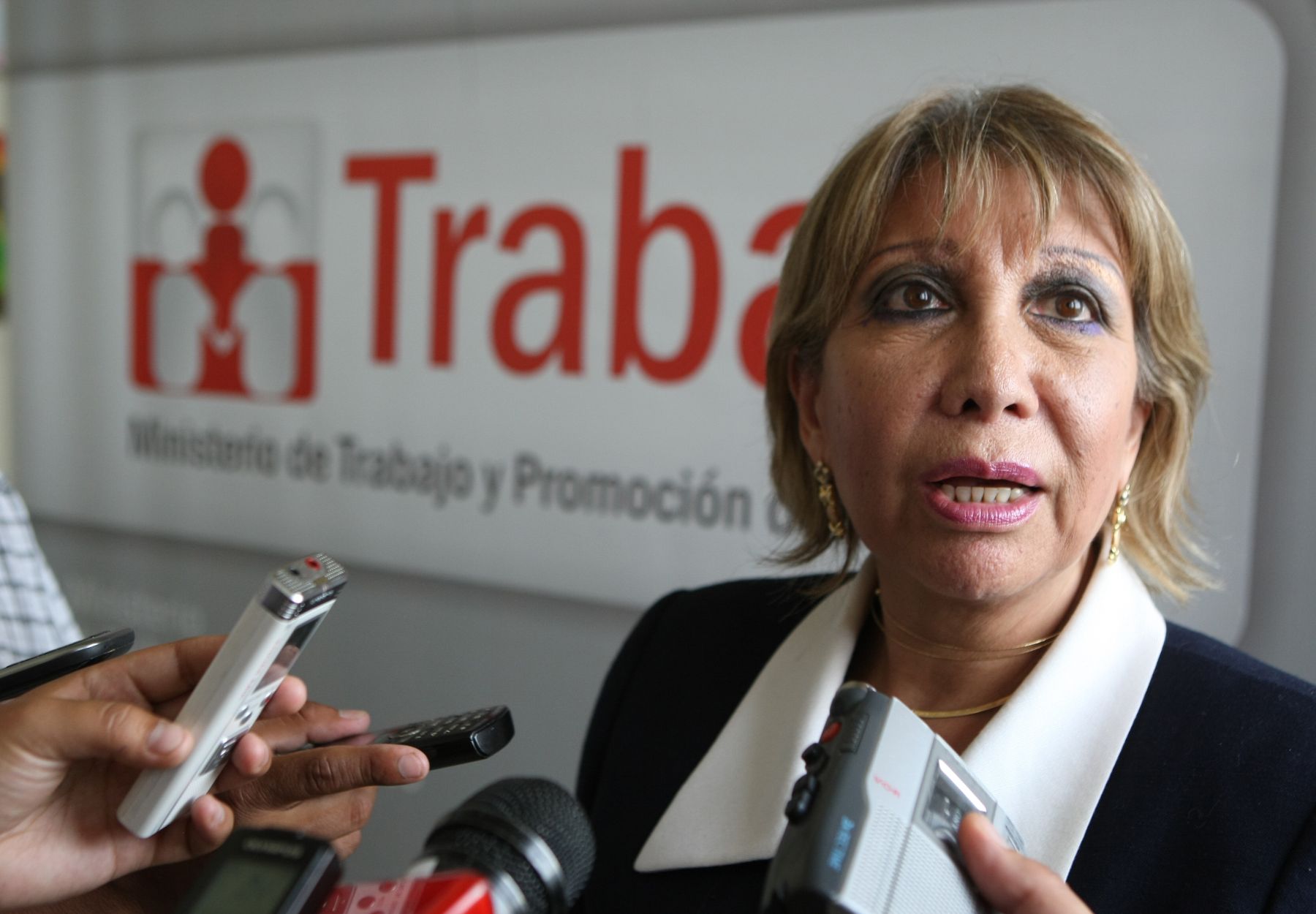 Peruvian Labour Minister Nancy Laos. Photo: ANDINA/Vidal Tarqui