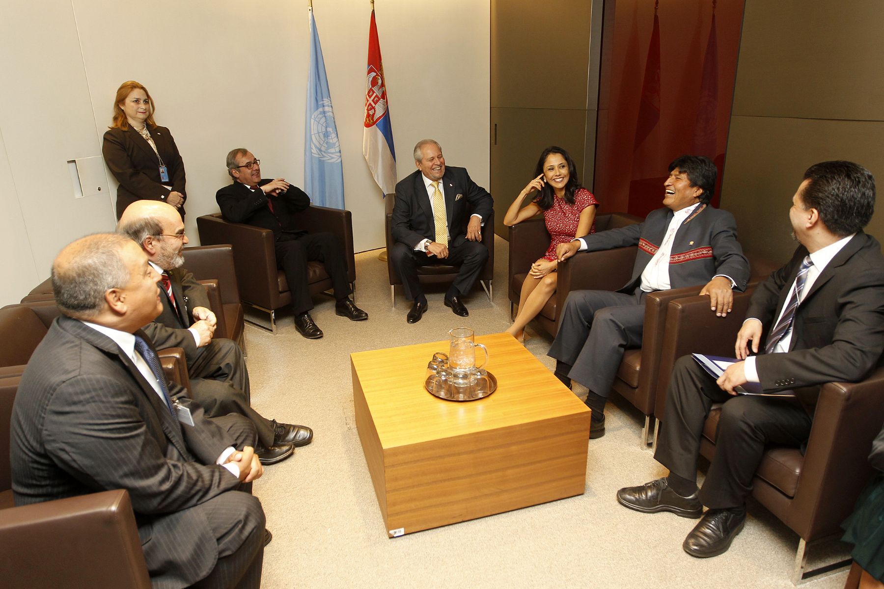 Primera Dama, Nadine Heredia, participó en sesión de la ONU donde se lanzó oficialmente el Año Internacional de la Quinua.Foto: ANDINA/Prensa Presidencia.