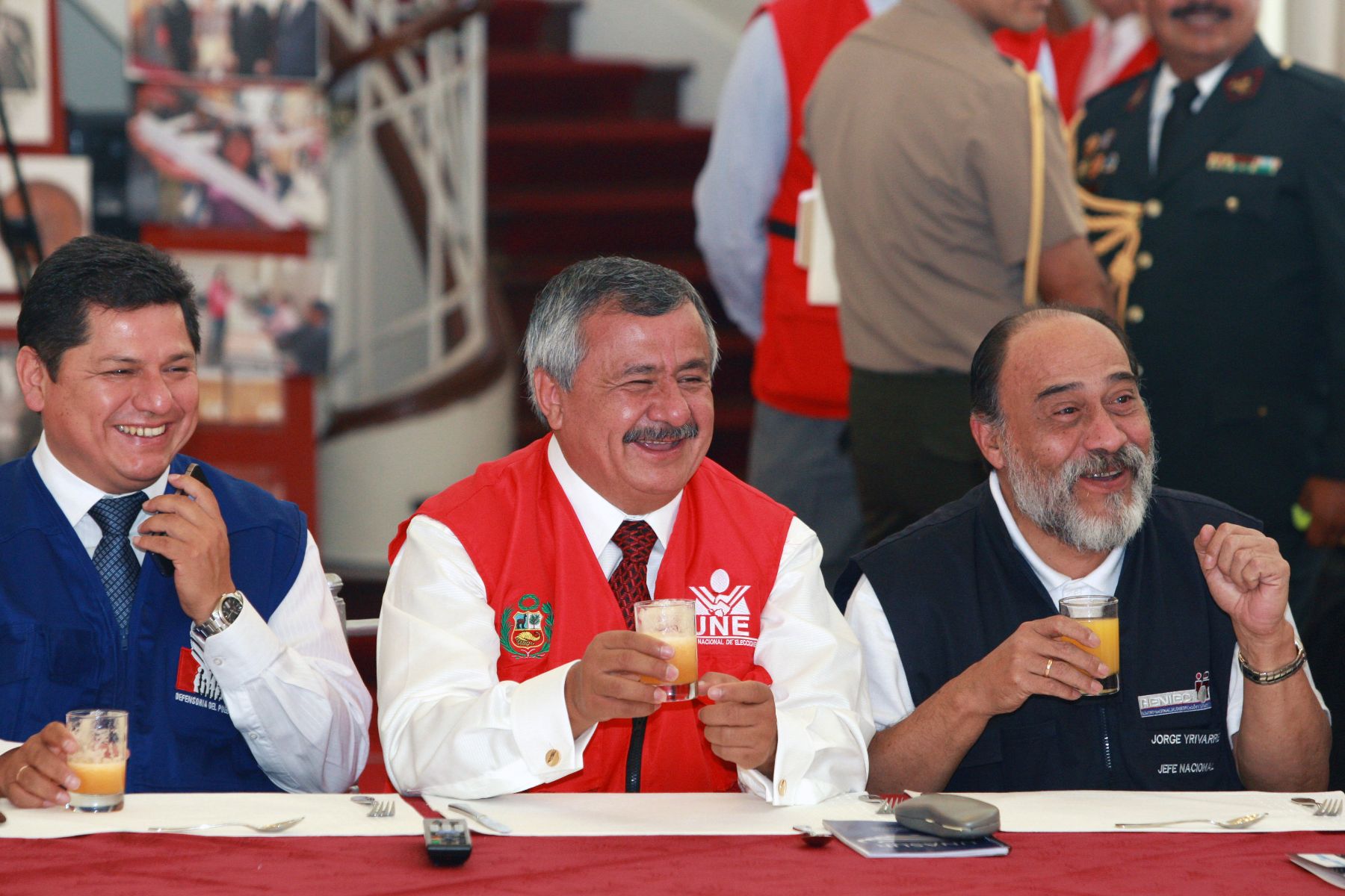 LIMA,PERÚ.17 MARZO 2013.Francisco Távara, presidente del JNE  en" Desayuno por la Democracia"  Foto: ANDINA/Norman Córdova
