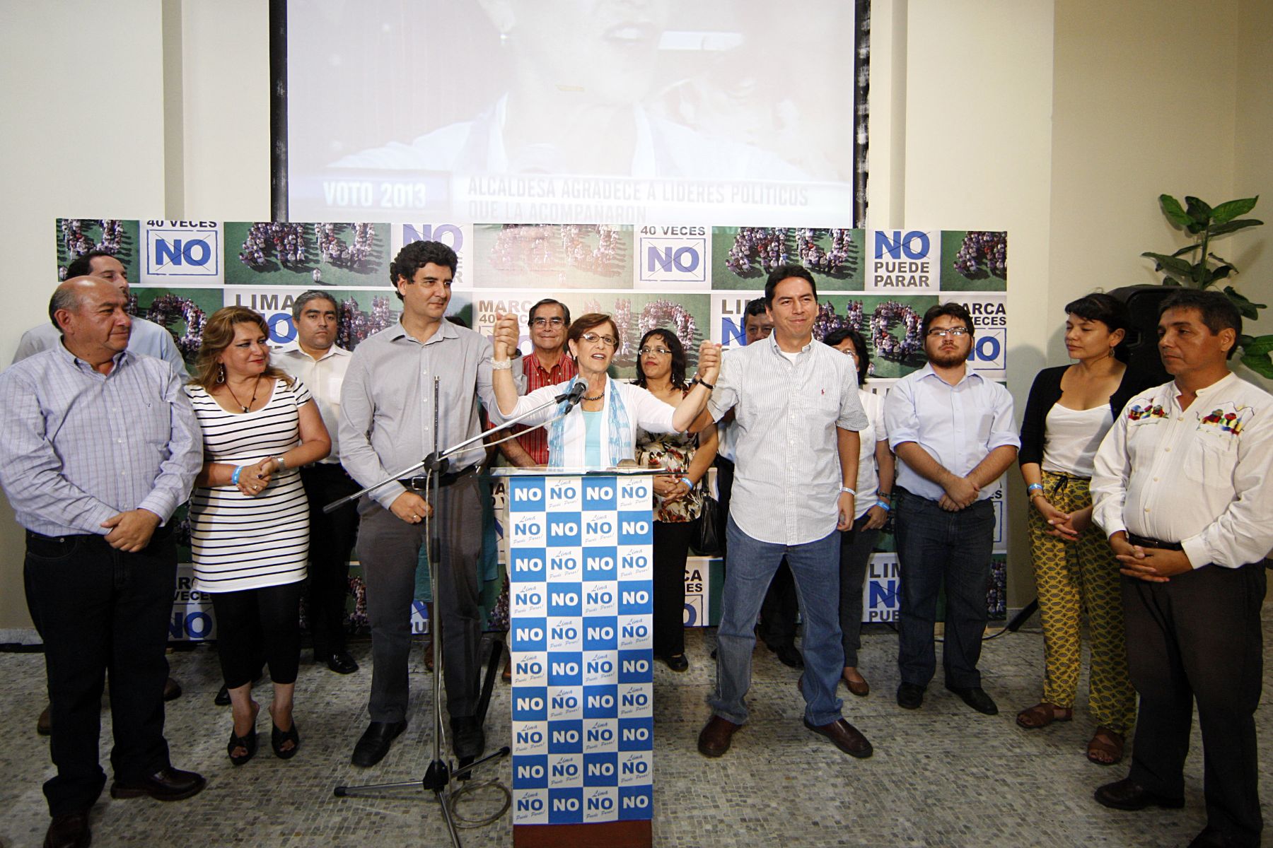 LIMA, PERÚ - Marzo 17. La Alcaldesa de Lima Susana Villaran, durante conferencia de prensa en el  Hotel Bolivar.Foto: ANDINA/Marco del Río