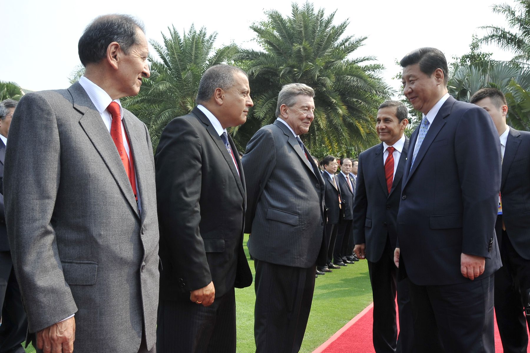 El presidente Ollanta Humala se reunió con  su homólogo chino Xi Jinping ,antes del inicio del "Foro Económico de Boao 2013" , en Sanya, ciudad ubicada en la provincia de Hainan.Foto: ANDINA/Prensa Presidencia