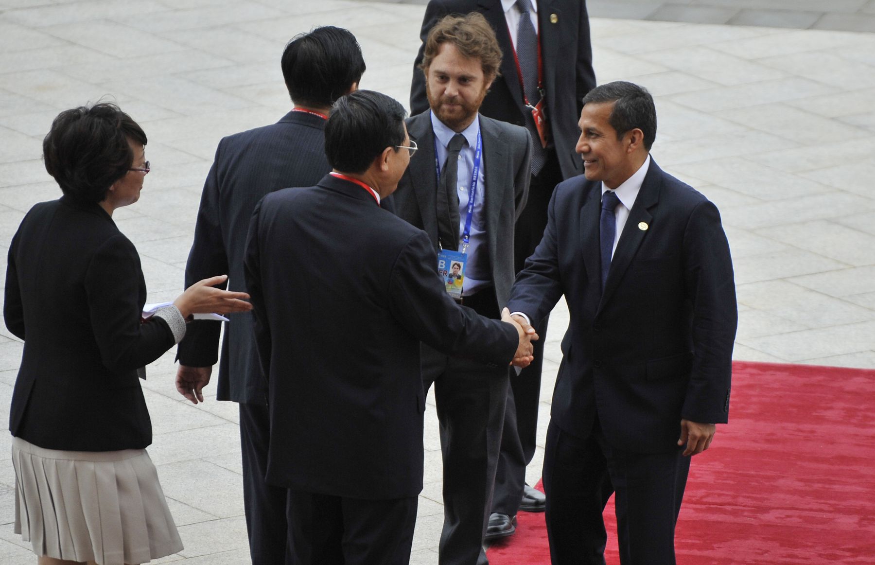 BOAO,ASIA-ABRIL 07. Jefe del Estado, Ollanta Humala, ingresa al Centro de Conferencias de Boao, donde se realiza el Foro de Boao para Asia 2013.Foto:Andina/Prensa Presidencia