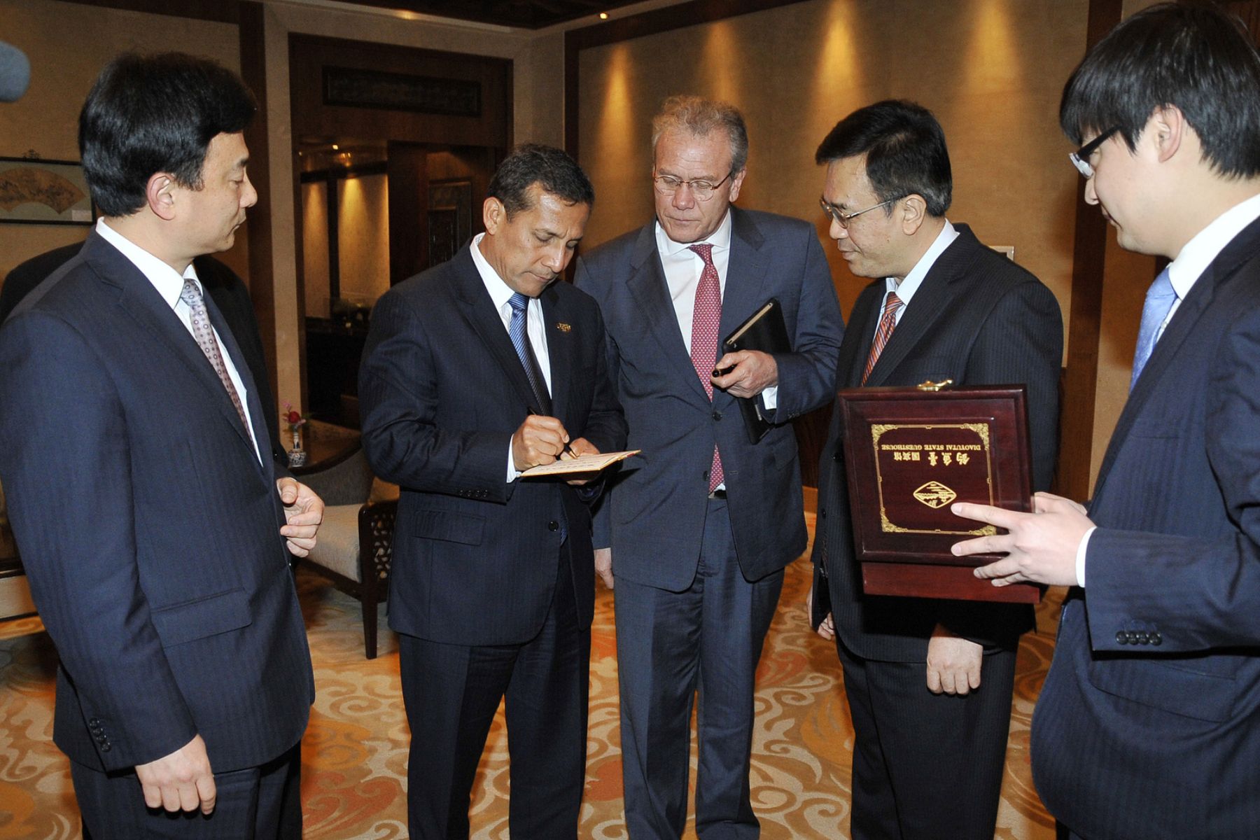 Mandatario Ollanta Humala arriba la ciudad de Beijing para continuar con visita oficial a China. Foto: ANDINA/Prensa Presidencia