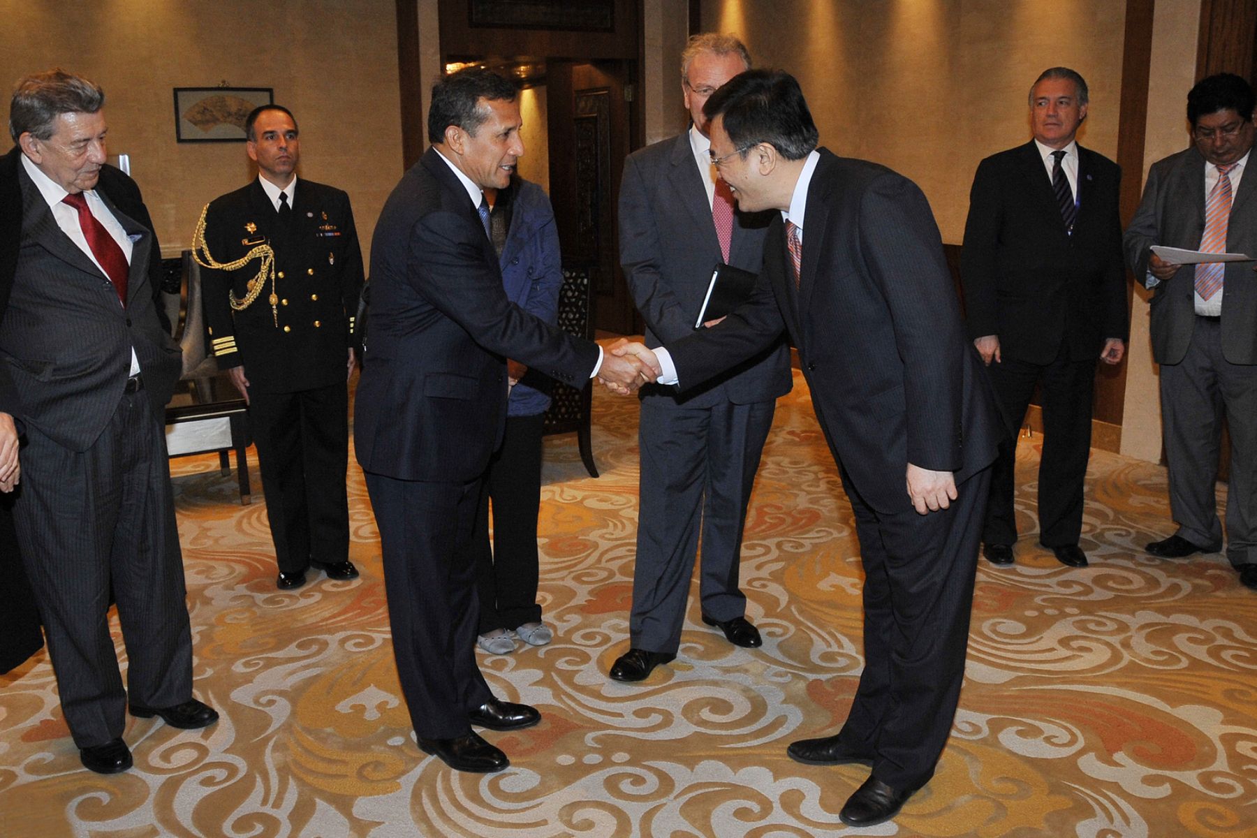 Mandatario Ollanta Humala arriba la ciudad de Beijing para continuar con visita oficial a China. Foto: ANDINA/Prensa Presidencia