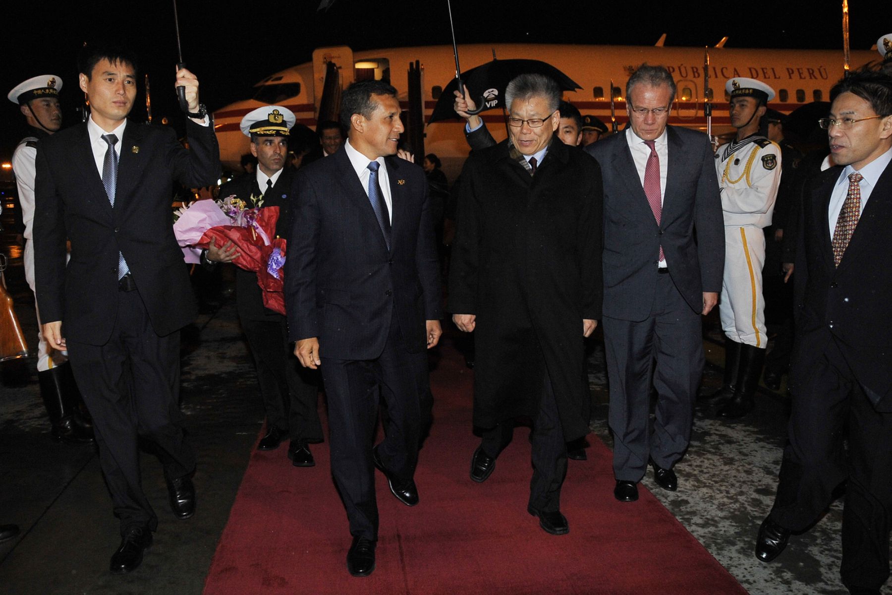 Mandatario Ollanta Humala arriba la ciudad de Beijing para continuar con visita oficial a China. Foto: ANDINA/Prensa Presidencia