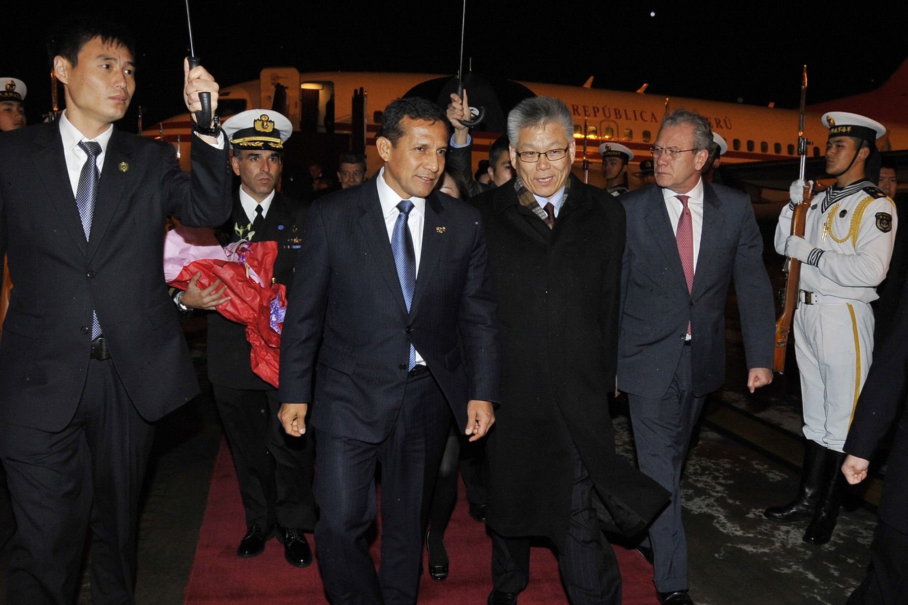Mandatario Ollanta Humala arriba la ciudad de Beijing para continuar con visita oficial a China. Foto: ANDINA/Prensa Presidencia